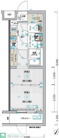 ブライズ堀切菖蒲園の物件間取画像